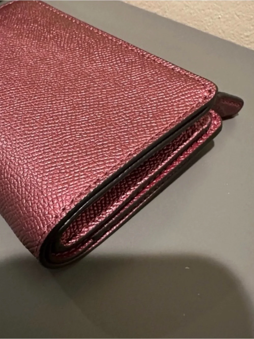 Coach Mini Surrey Satchel & Matching Wallet - Metallic Wine - F67242